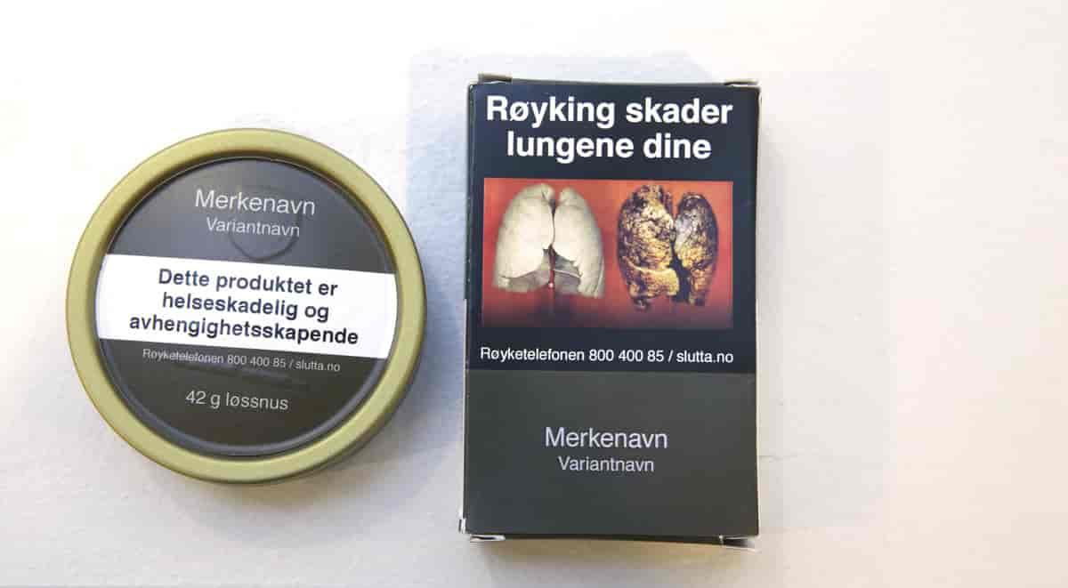 nye snus- og tobakkspakker