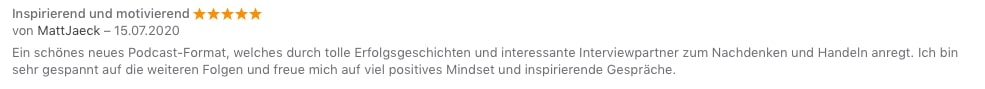 Mehr Mut zum Glück - Bewertung MattJeack