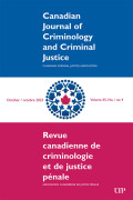 Détermination de la peine dans le système de justice pénale pour adolescents : examen des dilemmes éthiques vécus par les acteurs judiciaires québécois cover