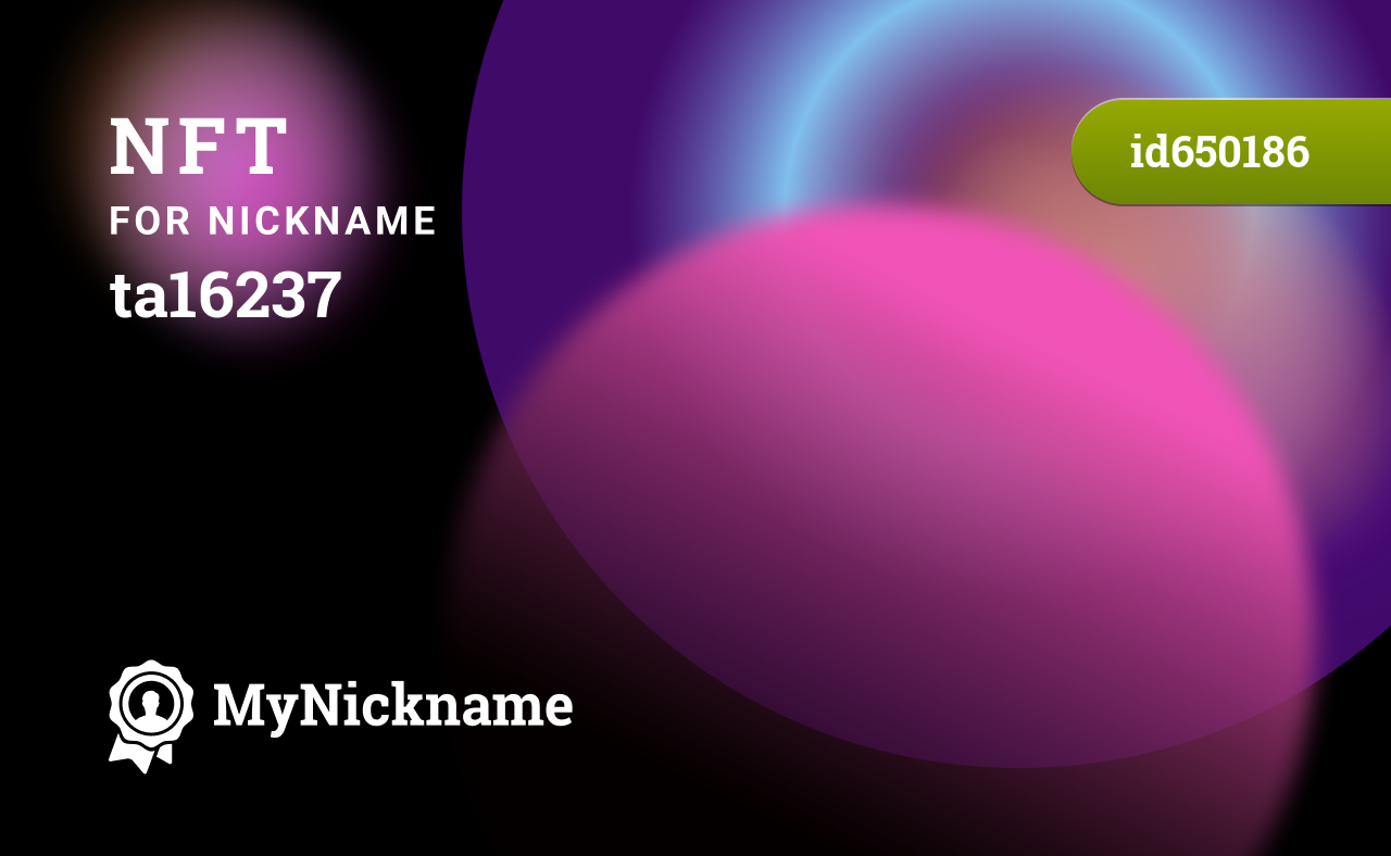 NFT for Nickname ta16237