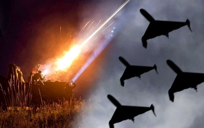 Air defense system downs drones near Kyiv: Night attack details