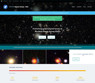 Citizen Science Program: Space Warps - DES — Zooniverse