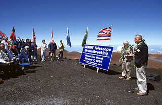  Gemini construction ground-breaking begins on Maunakea