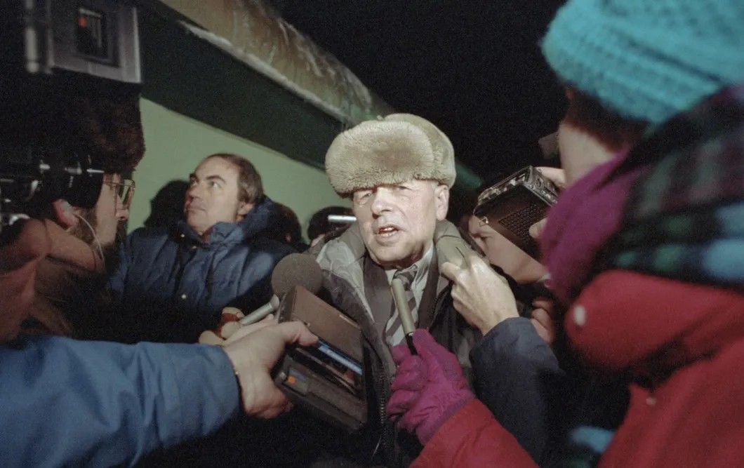 Андрей Сахаров после возвращения в Москву. Фото: Валентин Кузьмин, Валентин Соболев / ТАСС