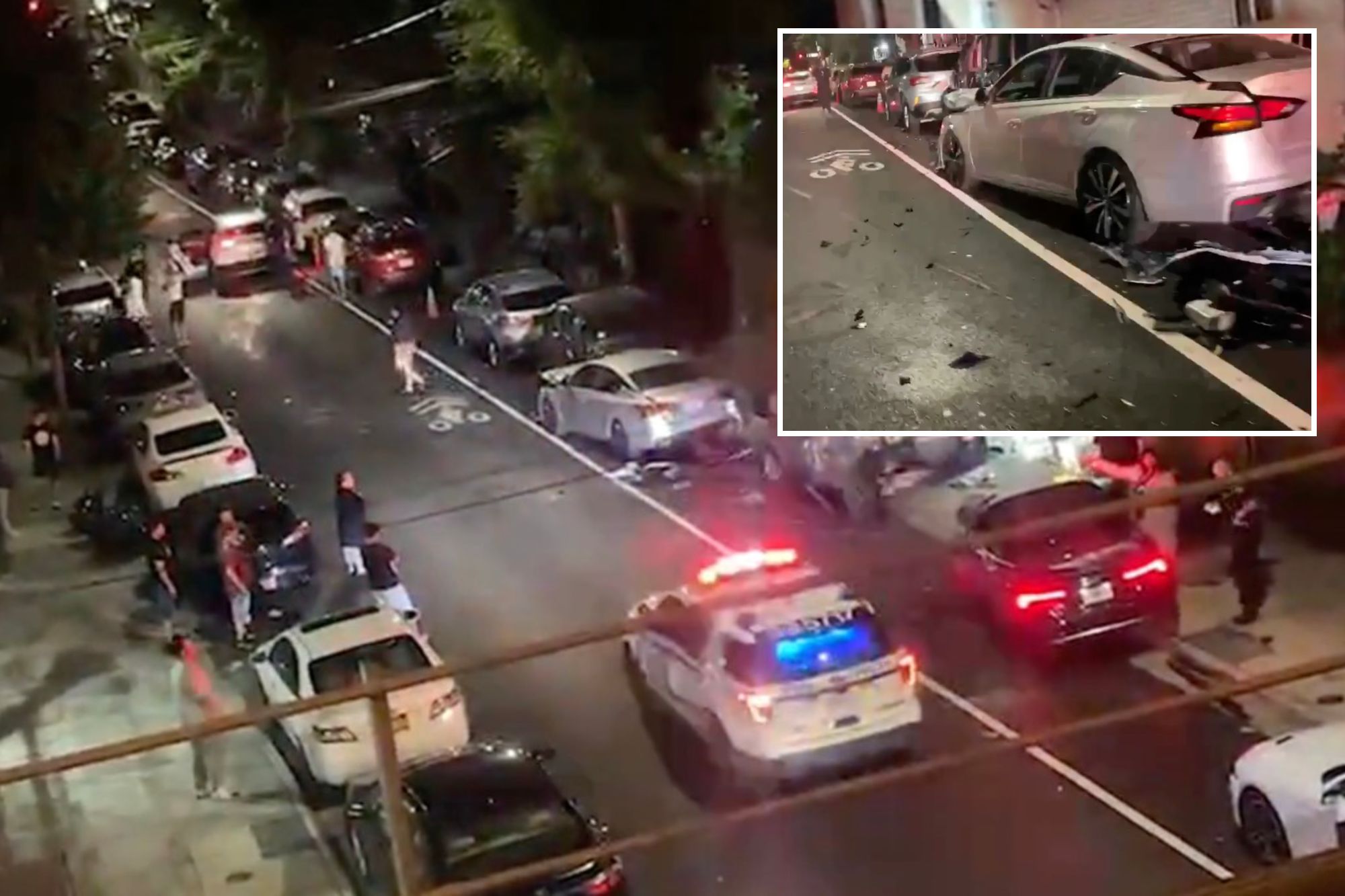 Maniac Lamborghini driver leaves trail of destruction, rams into 9 parked cars on NYC street: cops