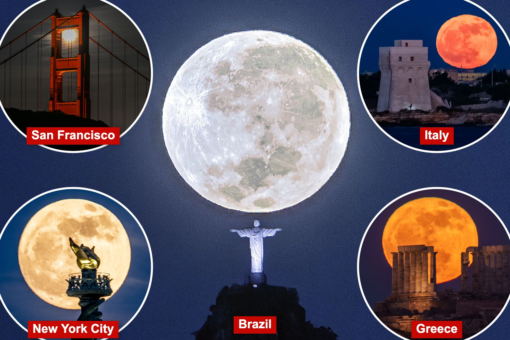 Flower Moon blooms across the skies around the globe - PHOTOS