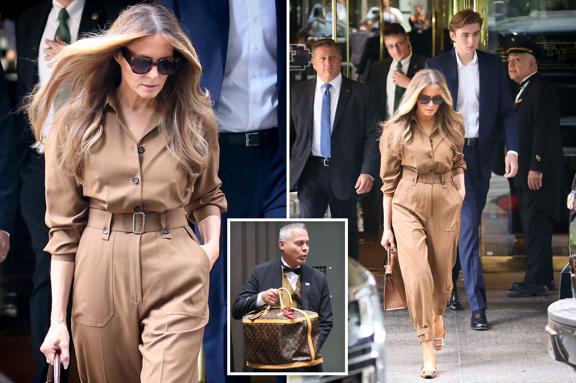 Melania, Barron Trump spotted leaving NYC after Donald's historic 'hush money' conviction