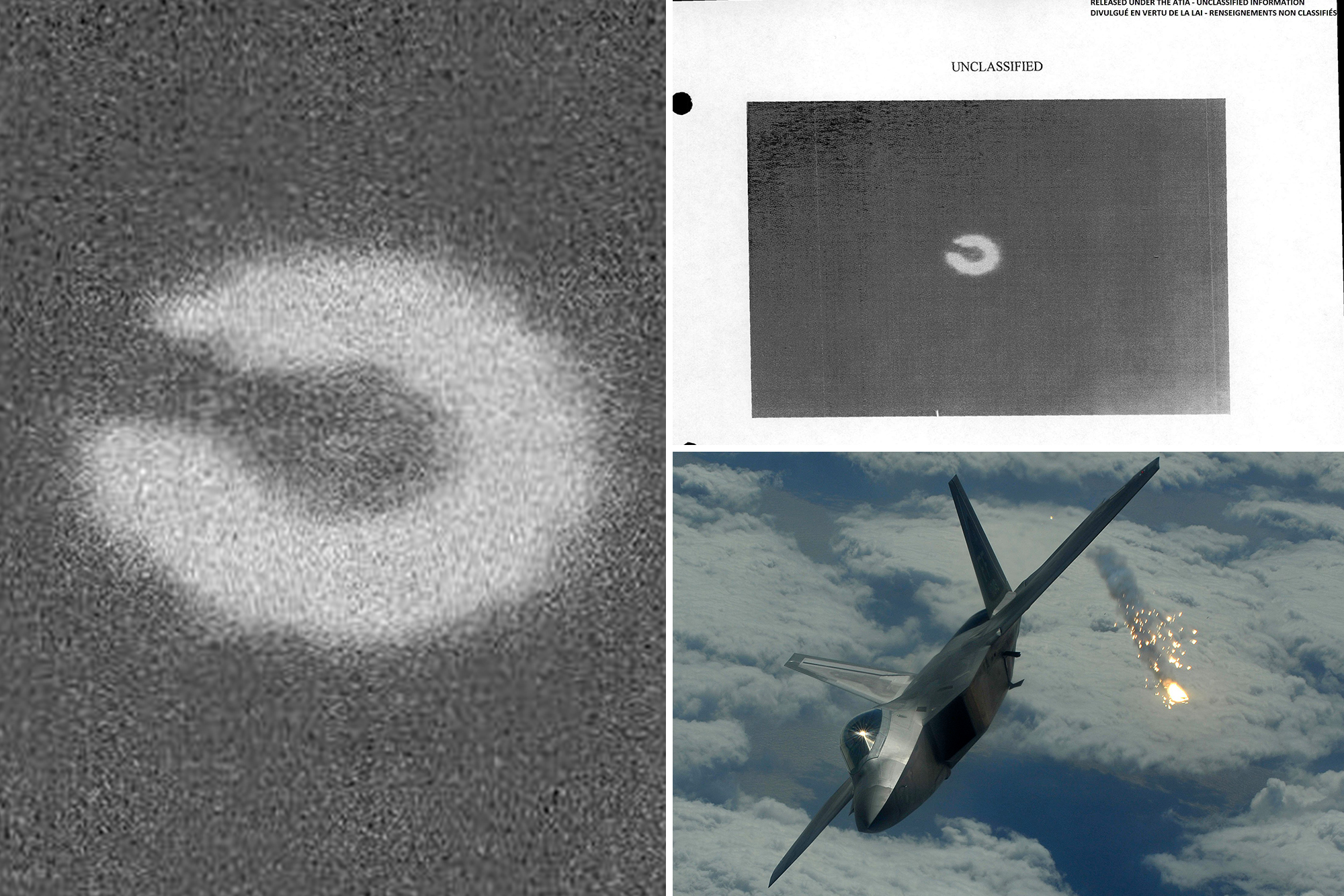 New photo shows UFO hovering over Canada before it was shot down by US fighter jet