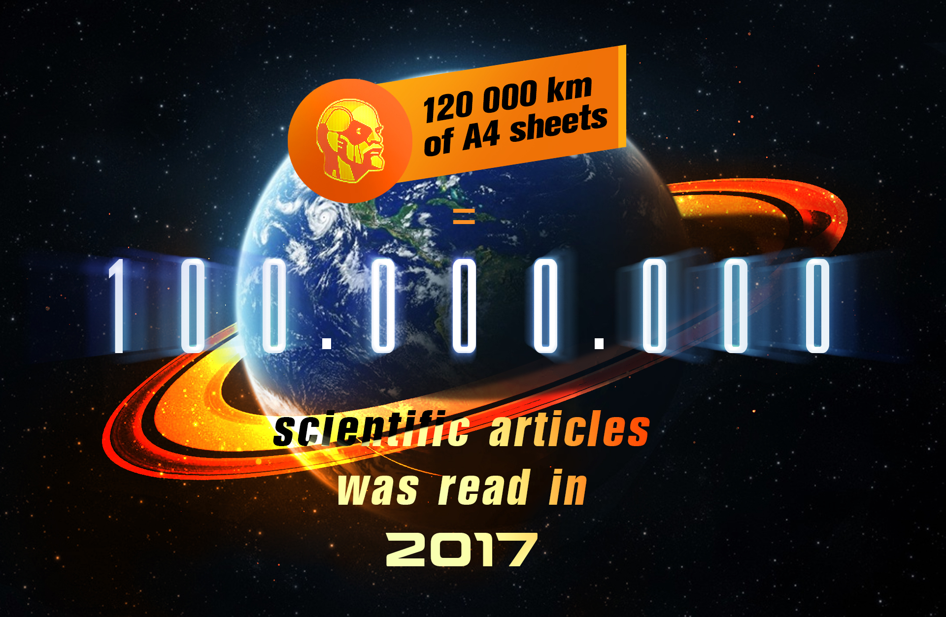 If you print all these papers on A4 sheets, you can wrap the Earth three times on the equator.