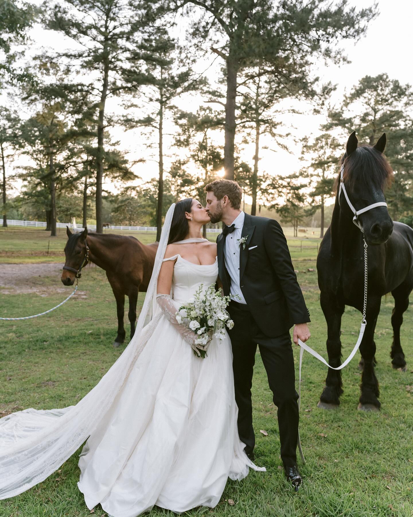 Nick Viall and Natalie Joy kissing on their wedding day.