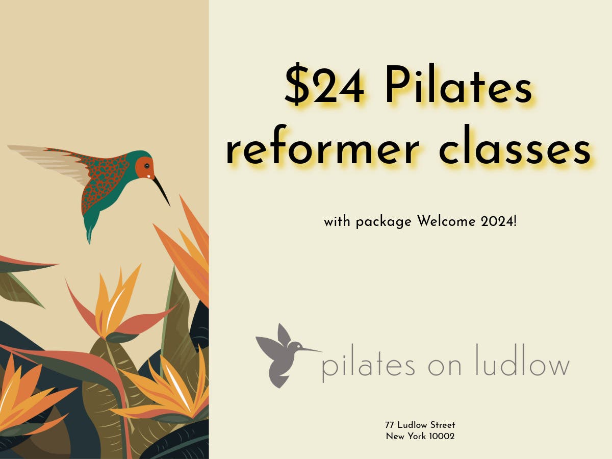 $24 Pilates reformer classes