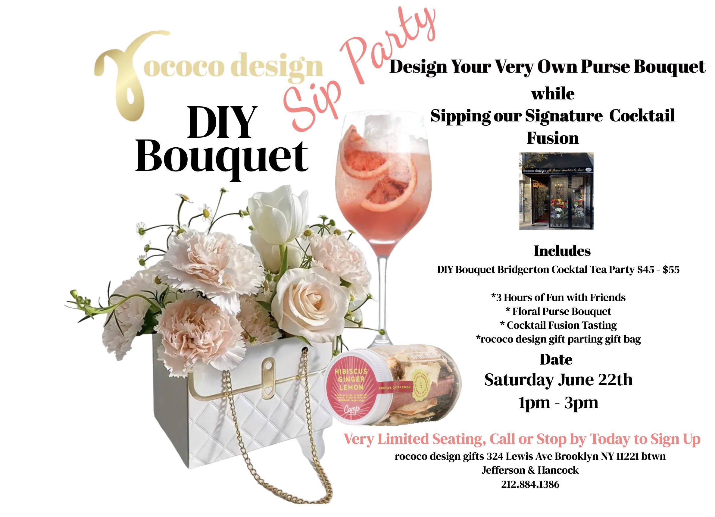DIY Bouquet & Sip Party 