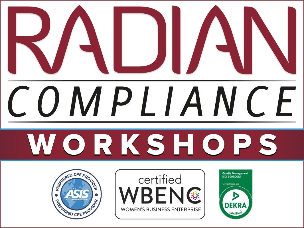 Join the Radian Compliance team for two special workshops on May 21