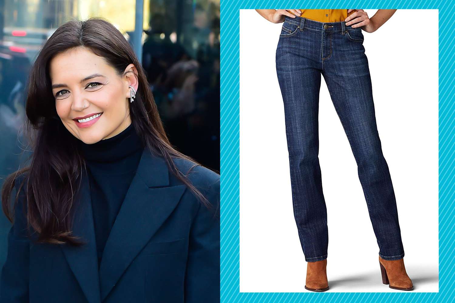 Katie Holmes Straight Jeans