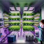 Diese mit der künstlichen Intelligenz Dall-E erstellte Illustration zeigt den geplanten Vertical-Farming-Container zur Erforschung von plasmabasierten Verfahren.