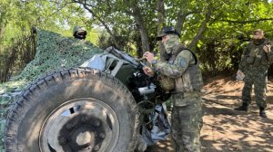 Артиллерия помешала боевикам ВСУ закрепиться в лесополосе. Лучшее видео из зоны СВО