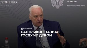 Бастрыкин назвал Госдуму дурой