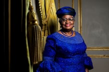 Ngozi Okonjo-Iweala, la directrice générale de l’OMC, à Paris le 28 janvier 2022. © Damien Grenon pour JA