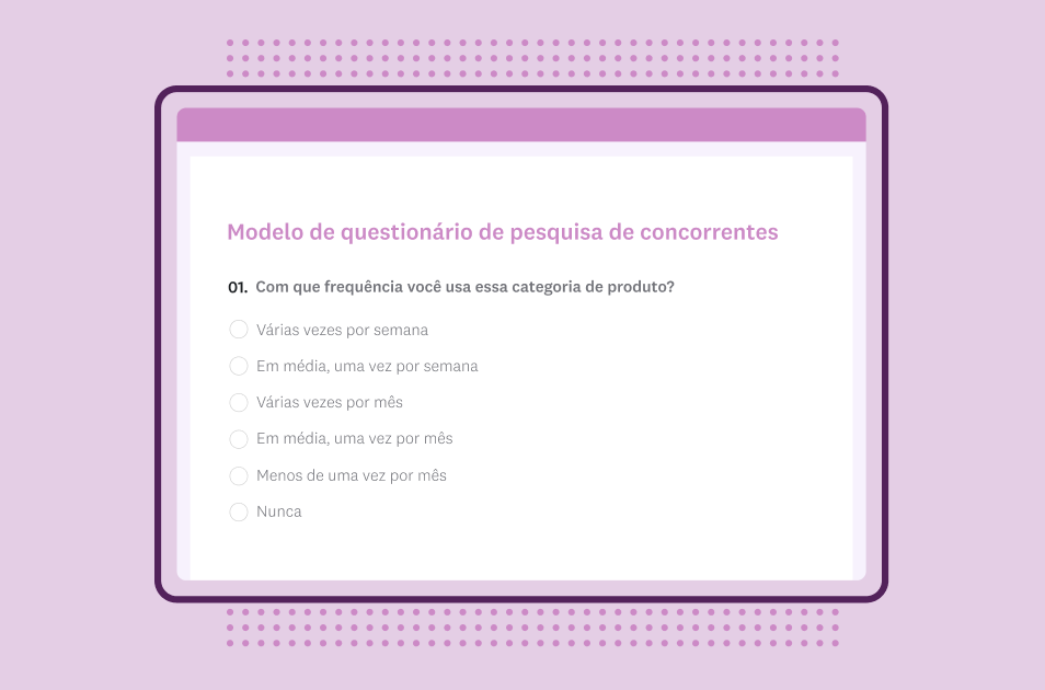 Imagem de modelo de pesquisa de concorrência da SurveyMonkey