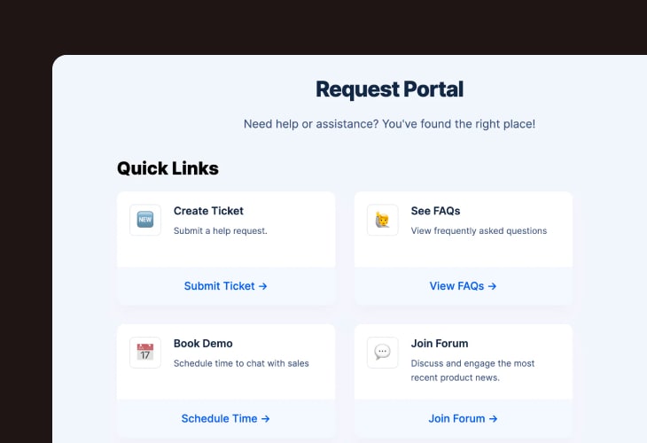 Request portal