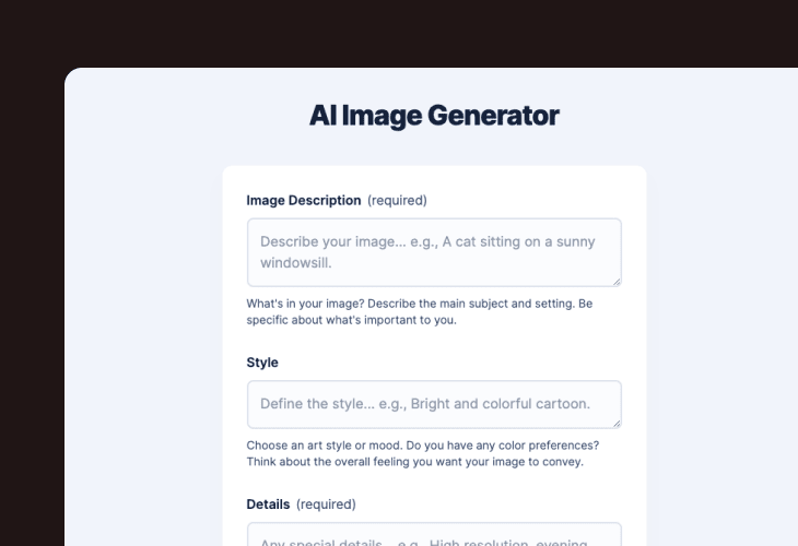 AI image generator