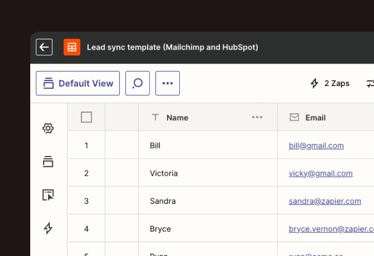 lead sync template