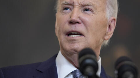 Le président Joe Biden prononce un discours sur le Moyen-Orient, depuis la salle à manger d'État de la Maison Blanche, ce vendredi 31 mai 2024 à Washington.