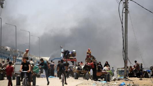 Dans la zone de Tel al-Sultan à Rafah dans le sud de la bande de Gaza, le 30 mai 2024.