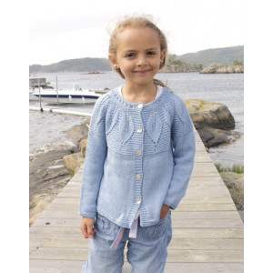 Sweet Bay Jacket by DROPS Design - Jacka Stick-mönster strl. 3/4 - 13/14 år