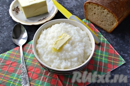 Рисовая каша на воде в мультиварке