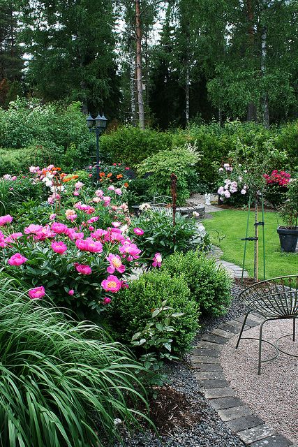 Garden View - Peonies: 