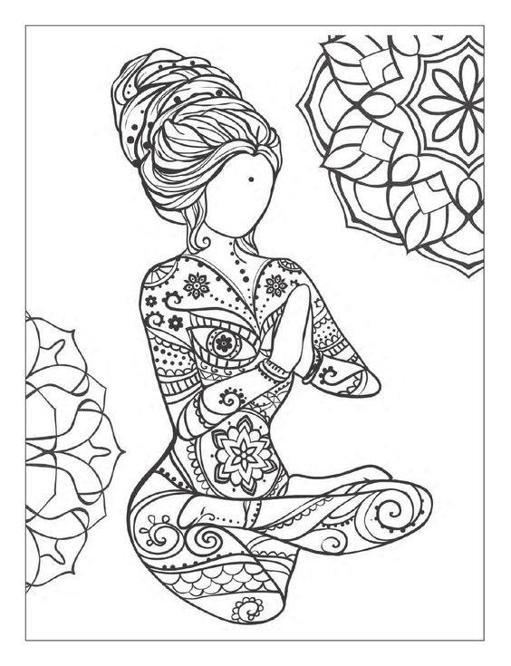 #ClippedOnIssuu desde Yoga and meditation coloring book for adults: With Yoga Poses and Mandalas: 