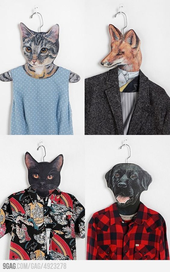 Animal clothes hanger: 