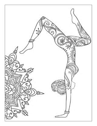 This is a free preview of the book "Yoga and meditation coloring book for: 