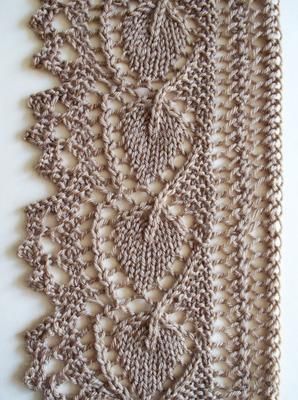 Leaf Lace edging, v2 - with chart: 