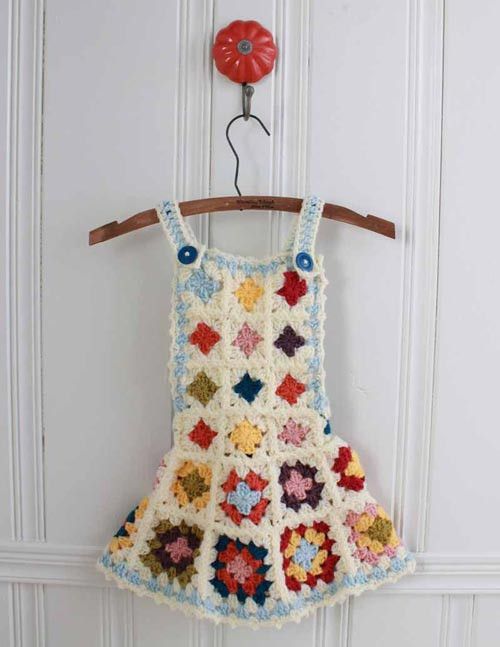 Granny Square Jumper Crochet Pattern: 