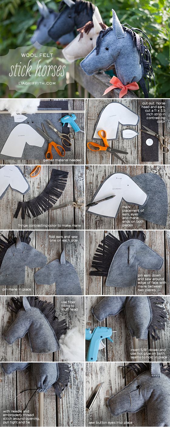 Felt Stick Horse Tutorial