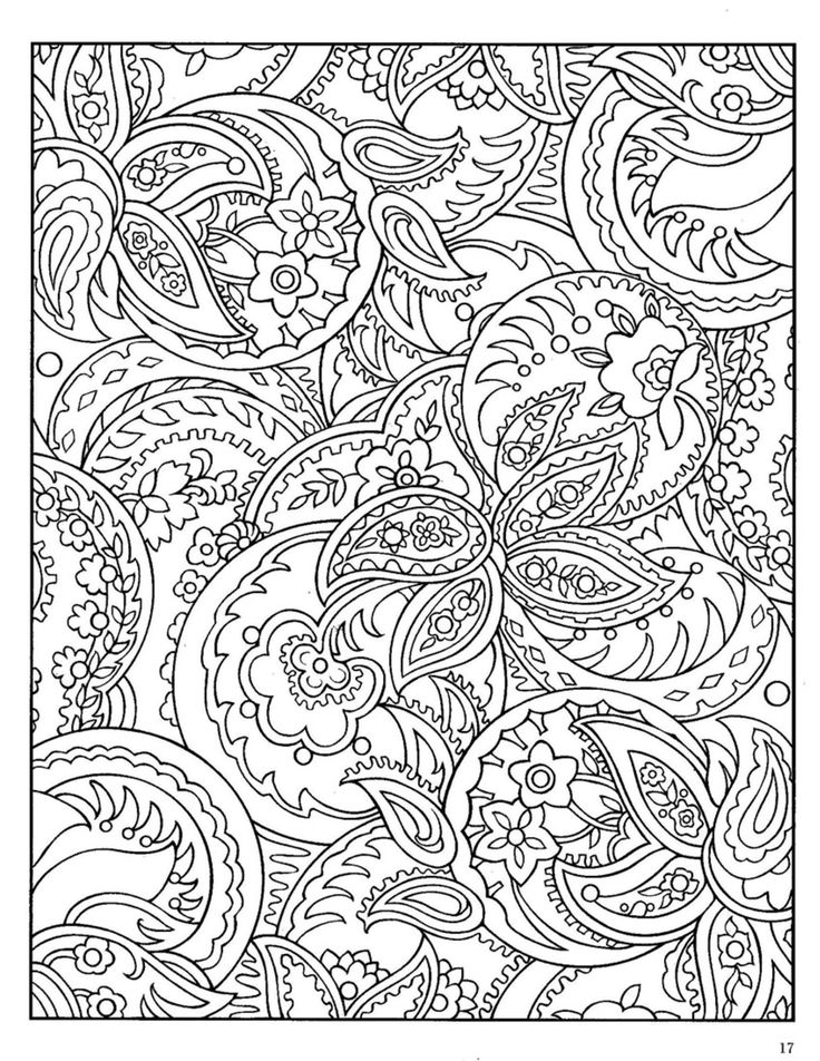 Dover Paisley Designs Coloring Book: 