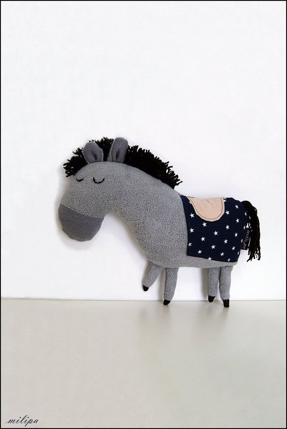THE ROYAL PONY stuffed toy stuffed pony stuffed horse by milipa, $42.00