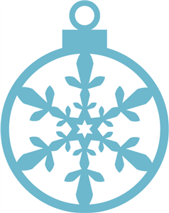 Silhouette Online Store - View Design #15124: snowflake ornament