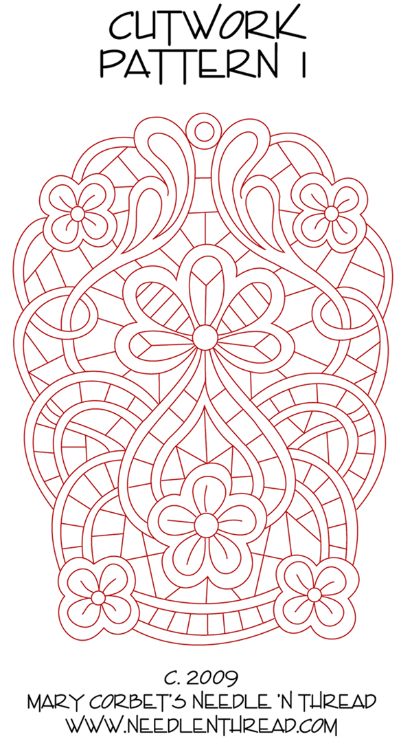 Cutwork Pattern for Hand Embroidery