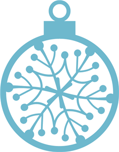 Silhouette Online Store - View Design #14467: snowflake ornament