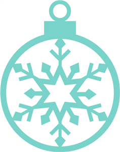 Silhouette Online Store - View Design #15123: snowflake ornament