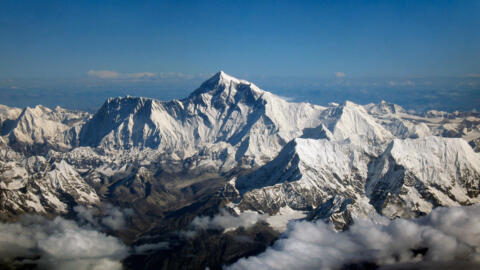 Une vue de l'Everest, le plus haut sommet du monde.