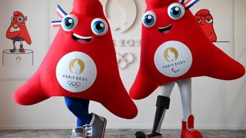 Les phryges, les mascottes des Jeux olympiques de Paris 2024.