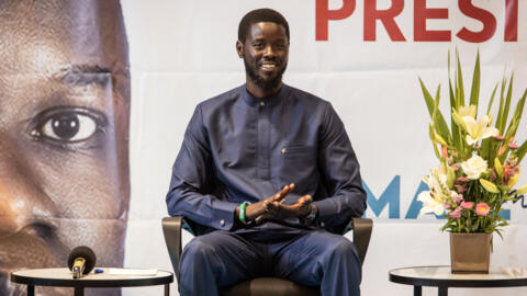 File photo of Bassirou Diomaye Faye taken during a press conference in Dakar, Senegal, March 15, 2024.