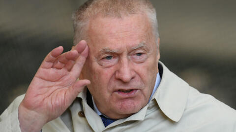 Vladimir Zhirinovsky, leader of the Liberal Democratic Party of Russia (LDPR), speaks as he meets with leaders of Russian football fans' groups in Moscow. A file photo taken on September 3, 2021.