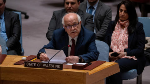 Riyad Mansour, représentant palestinien à l'ONU, le 11 mars 2024.