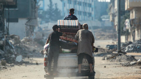 Israeli bombardment and intense fighting in central Gaza sent Palestinian civilians fleeing on Wednesday.