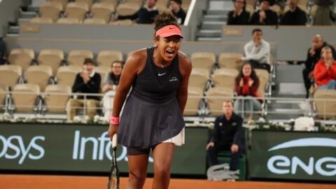 Naomi Osaka at the 2024 French Open.